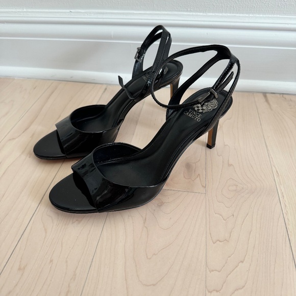 Vince Camuto Black Strappy Heels - Picture 2 of 9